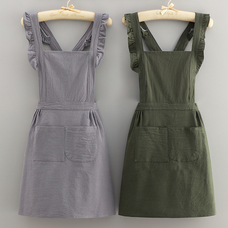 Home Cooking Work - New Cooking Cotton Kitchen Aprons Breathable