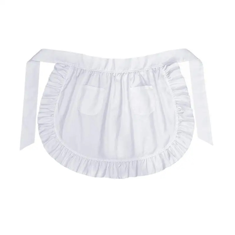 Home Cooking Work - Woman Half Waist Cooking Kitchen Apron