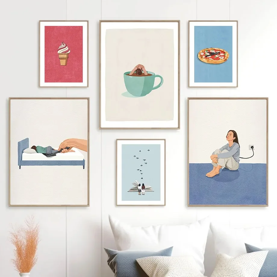 Home Cooking Reading - Humorous Funny Charge Coffee Read Sleep