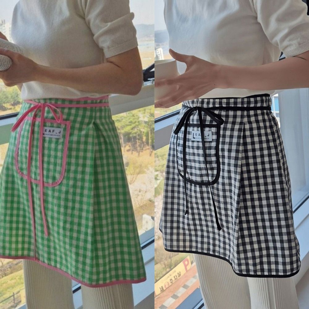 Home Cooking Work - New Cotton Half Waist Apron Stain