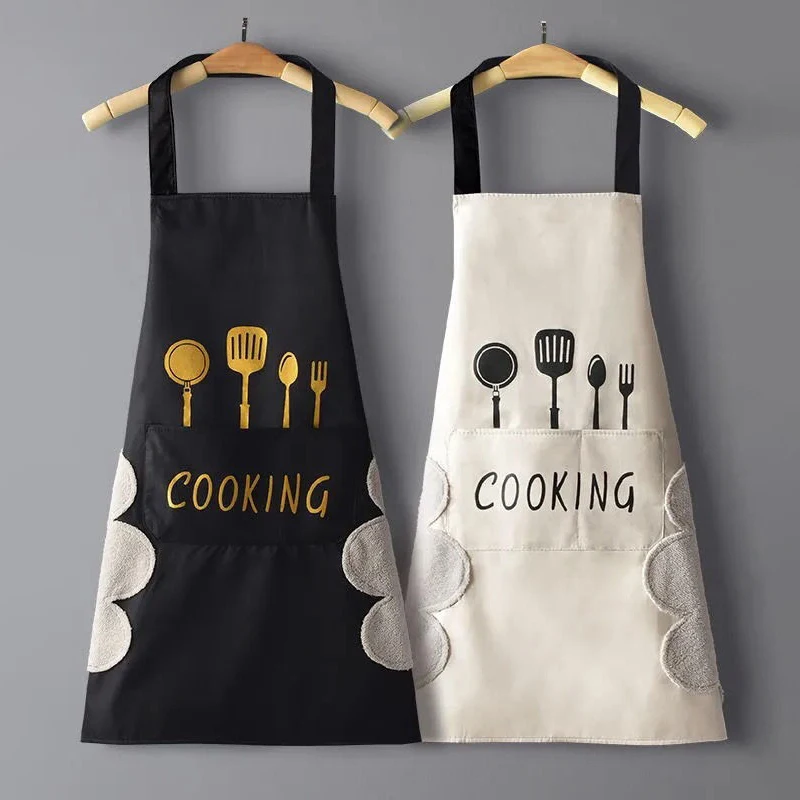 Home Cooking Work - Apron Waterproof Oilproof Can Wipe Hands