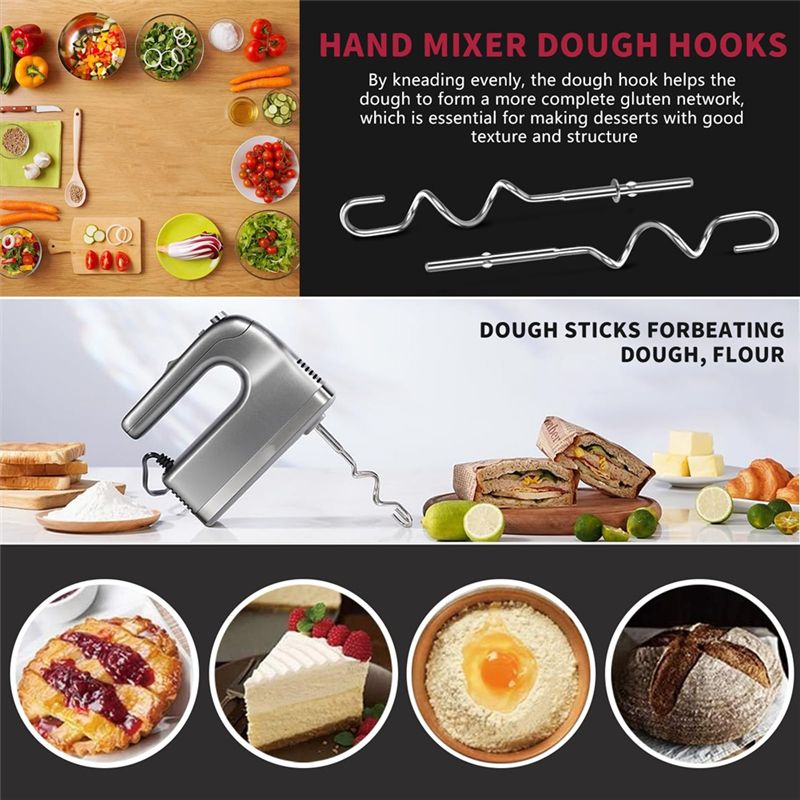 A23E-Dough Hook For Hand Mixer - Kitchenaid Mixer Hand Mixer ulasan dan harga