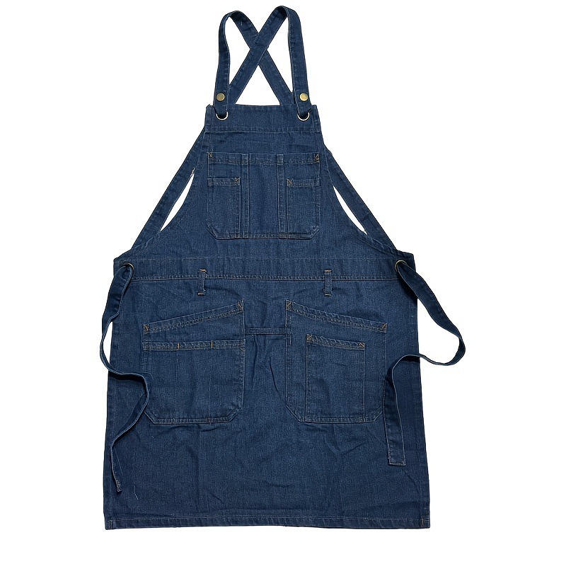 1pcs Fashion Denim Apron Multi - Home Cooking Work ulasan dan harga