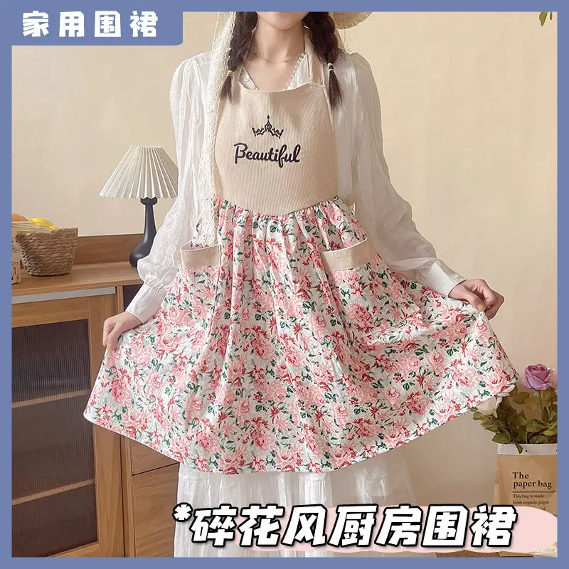 Corduroy apron beautiful for w - Home Cooking Work ulasan dan harga