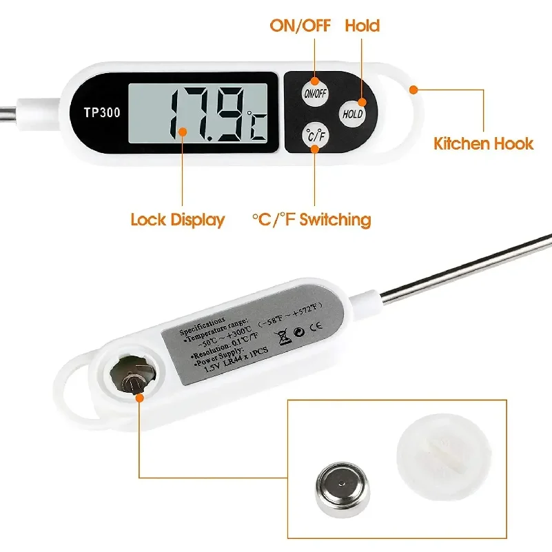 Digital Kitchen Thermometer In - Home Cooking Reading ulasan dan harga