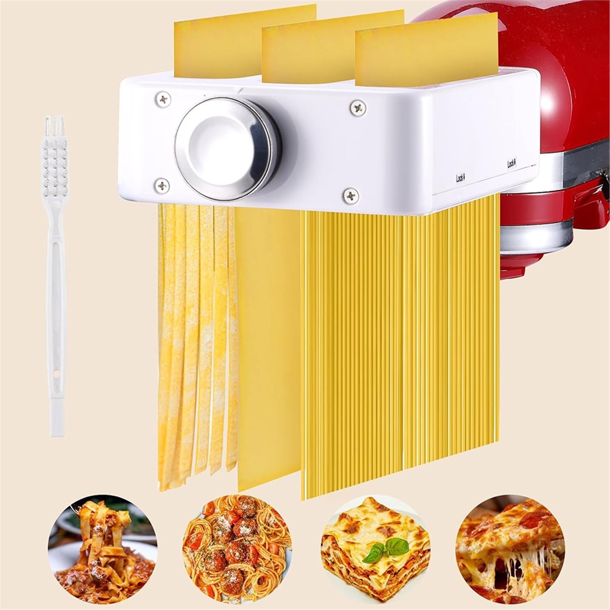 ABSF 3-in-1 Pasta Maker Attach - Kitchenaid Mixer Hand Mixer ulasan dan harga