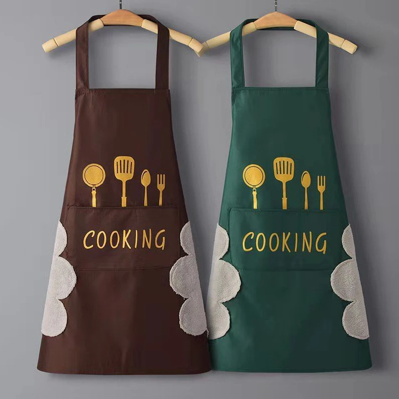 Apron Waterproof Oilproof Can  - Home Cooking Work ulasan dan harga