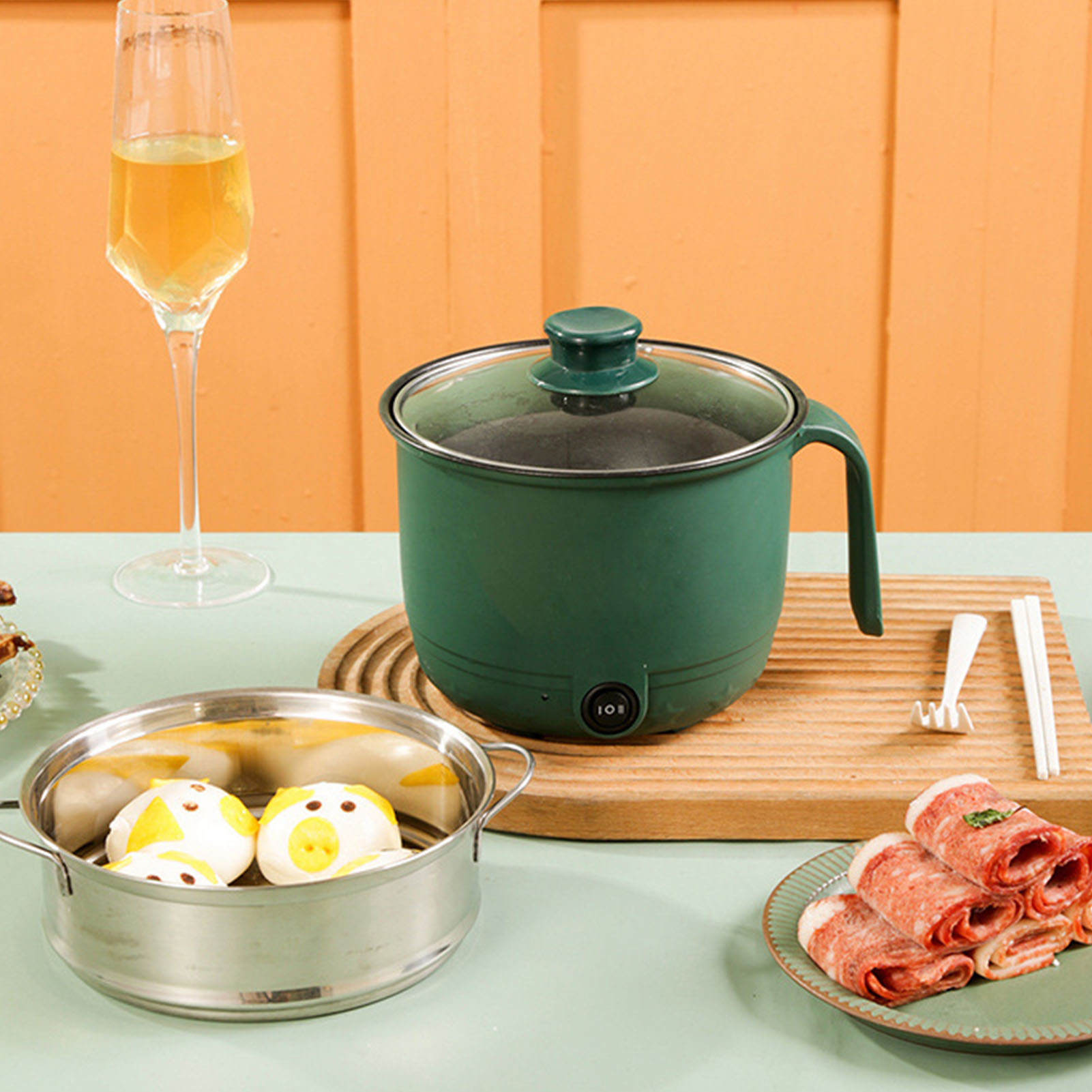 Electric Cooking Pot 1.5L 600W - Home Cooking Electric ulasan dan harga